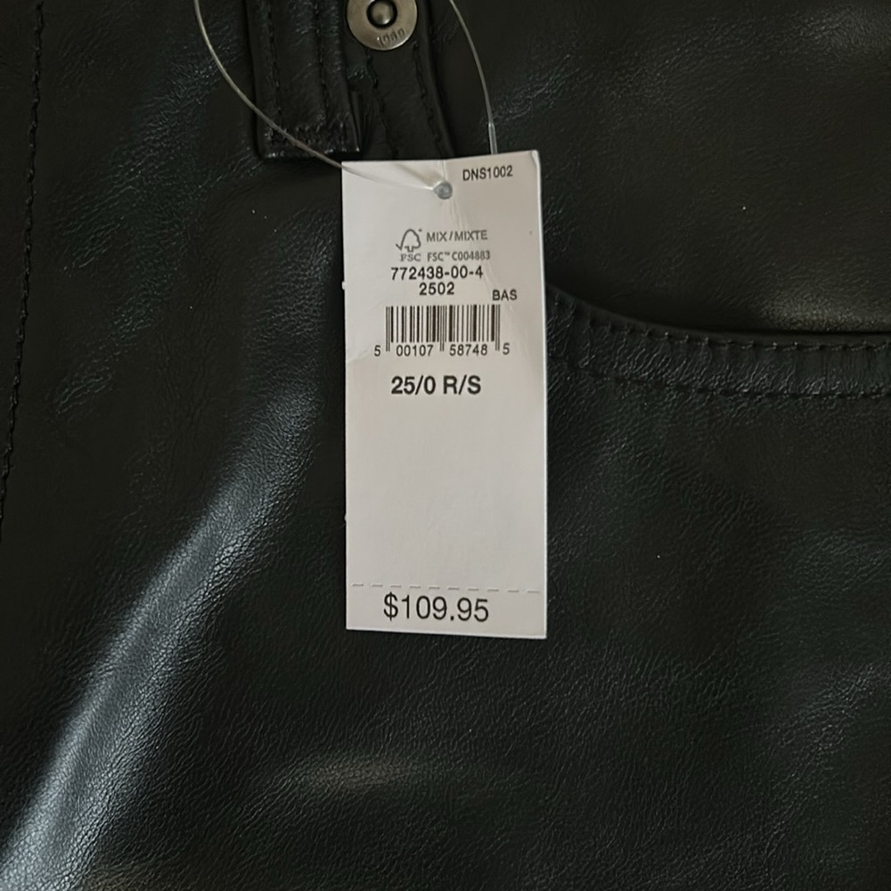 Black leather Look Pants - GAP - Picture 3 of 7